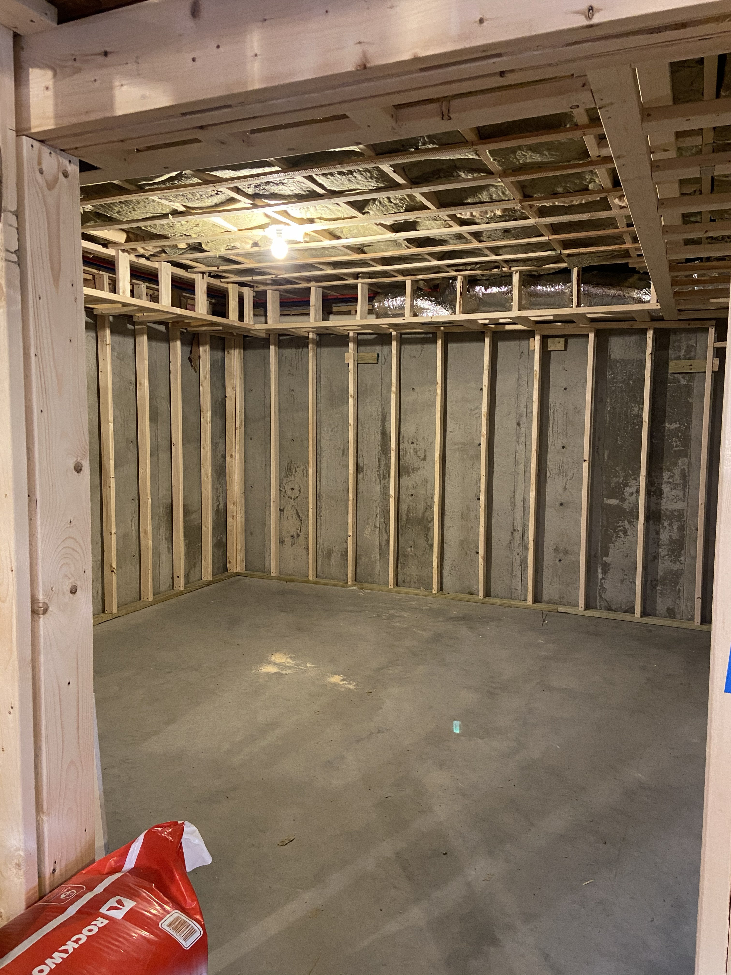 Finished basement after photo angle 4 in Salem NH