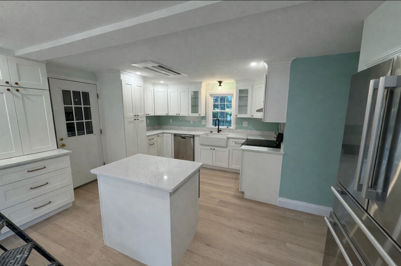 Kitchen finish detail in Salem NH